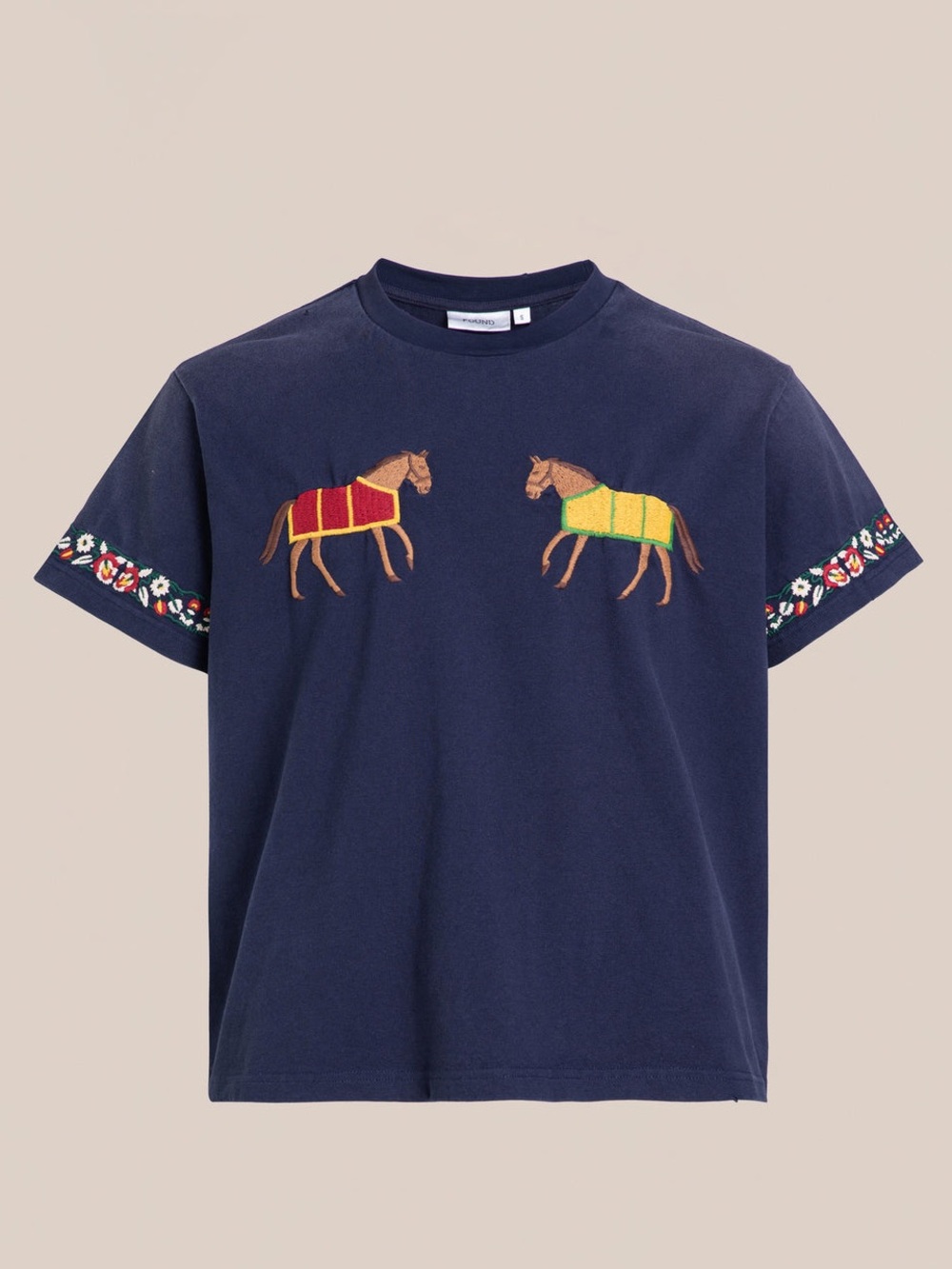 FOUND HORSE EQUINE TEE IN VINTAGE NAVY